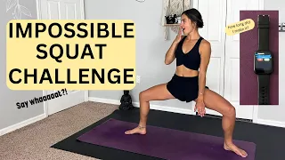 IMPOSSIBLE SQUAT Challenge- How Long Can You hold It?!