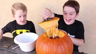 Rattlesnakes in my Jack O' Lantern! Vicious Snake Toys get in to the Pumpkin for Halloween!