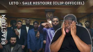 Leto - Sale Histoire (Clip officiel) (UK REACTION) // REACTING TO FRENCH RAP