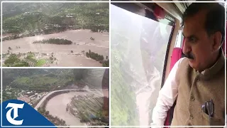 CM Sukhvinder Singh Sukhu conducts aerial survey to take stock of situation in Kullu district