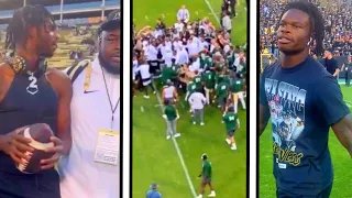 Colorado & Colorado State players get HEATED BEFORE GAME!!