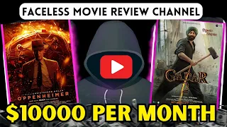 Create A Faceless Movie Review Channel On Youtube And Make $10000 Per Month. #facelesschannel