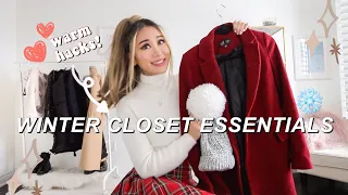 Winter Closet Essentials | Hacks to help you survive winter🥶❄️