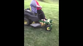 Zero turn mower gone wrong