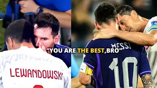 What Messi said to Lewandowsky | MESSI and LEWANDOWSKI talking after POLAND vs ARGENTINA