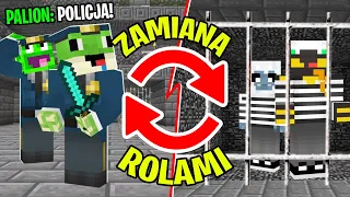 ZAMIANA RÓL W WIĘZIENIU w Minecraft! (zostaliśmy policjantami)