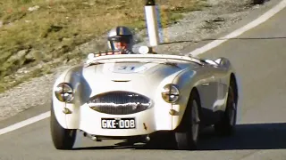 Super Rare Austin Healey 100S Sebring (1955) in Hillclimb - Inline-Four Engine Sound