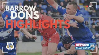 Barrow 6 v Dons 38 | Highlights