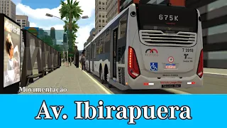 Movimentação de ônibus: Av. Ibirapuera (Sentido Centro) - Proton Bus Simulator