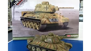 Building the Academy 1/35 German T34 -76 including painting and weathering.