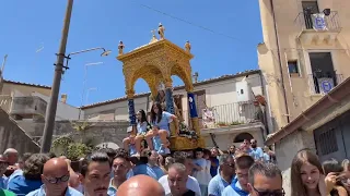 Festa Madonna della Neve - Giarratana (RG). “SCIUTA” e particolari spettacolari della processione