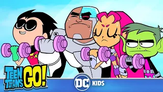 Teen Titans Go! | Working Out With The Teen Titans | @dckids