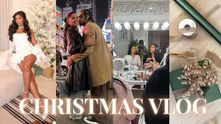 CHRISTMAS VLOG ♡ (my white elephant party GOT SO MESSY.. host w me, opening gifts, the rockettes+)