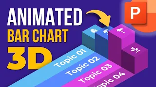 Animated PowerPoint Tutorial 2023 - 3D Bar Charts