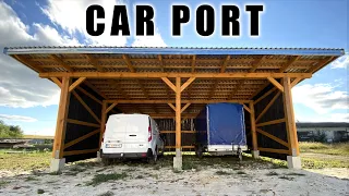 I Build Carport by myself in 1 month TIMELAPSE