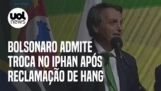 Bolsonaro admite troca no Iphan após reclamação de Luciano Hang sobre obra da Havan