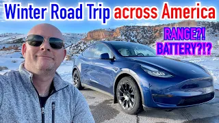 Cold Weather & Winter Road Trip (Battery, Range, Cold, Snow & Ice – Tesla Model Y)