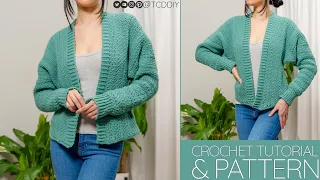 How to Crochet: Batwing Cardigan | Pattern & Tutorial DIY