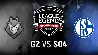 G2 vs. S04  - Week 4 Day 1 | EU LCS Spring Split |  G2 Esports vs. FC Schalke 04 (2018)