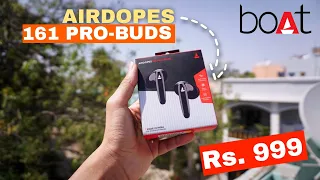 BEST Wireless Earbuds *UNDER ₹1000* boAt Airdopes 161 PRO Buds 🔥🔥 - Almost perfect TWS - 50 hours 🤯?