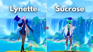 Can Lynette REPLACE Sucrose?? Lynette vs Sucrose? [ Genshin Impact ]