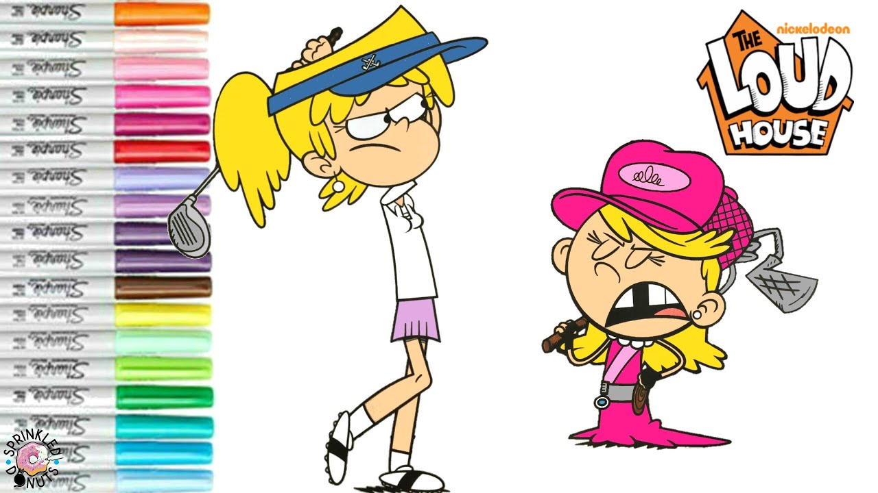 The Loud House Coloring Book Page Lori Loud and Lola Loud Sisters ...
