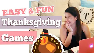 Easy and FUN THANKSGIVING Games For All Ages | BEST Thanksgiving Games To Play With Friends | ZOOM