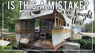 REBUILDING THE BACK OF THE CAMPER (EP. 9): We had a massive water leak to be addressed!