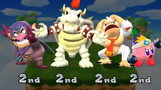 Mario Party 9 Boss Battle - Wario Vs Bowser Vs Donkey Kong Vs Kirby
