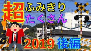 2019超ふみきり沢山(後編) Japan Railway crossing (japan)