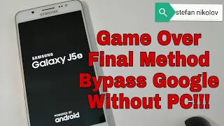 Samsung J5 2016 SM-J510F. Remove Google Account, Bypass FRP. Without PC!