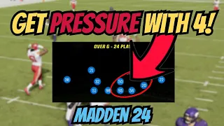 FAST 4 MAN BLITZ! Big Nickel Over G Edge Blitz | Madden 24 Tips & Tricks