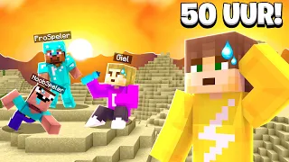 WIJ OVERLEVEN 50 UUR IN DE WOESTIJN (Minecraft Survival)