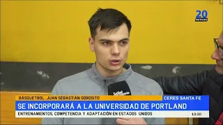 Básquetbol  Juan Sebastián Gorosito  Se incorporará a la Universidad de Portland  Entrenamientos, co