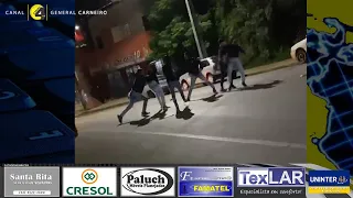 Vídeo mostra mais uma briga generalizada no centro de General Carneiro