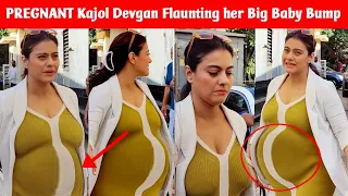 3rd Time pregnant Kajol Devgan Flaunts her baby Bump in Last media appearance