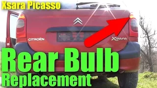How to replace Rear Light Bulb (Citroen Xsara Picasso, Bulb Test)