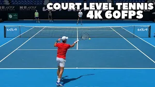 Novak Djokovic & Alexander Zverev Condensed Court Level Practice 2024 4K 60FPS