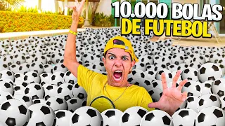 10.000 BOLAS DE FUTEBOL NA PISCINA *Afoguei ?