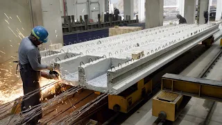 Process of Making High Strength Concrete Slab with Styrofoam. Korean PC Slab Factory