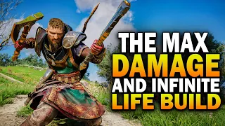 The MAX DAMAGE & INFINITE LIFE Build You Need To Use! Assassin's Creed Valhalla Best Weapons