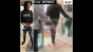 Footage Of Rapper Hotboii Turning Himself In For R.I.C.O Charges In Orlando Florida