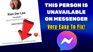 How To Fix This Person Is Unavailable On Messenger - 2022 (Tutorial)
