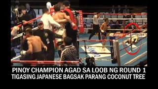 PINOY CHAMPION AGAD SA LOOB LAMANG NG ROUND 1 | TIGASING JAPANESE BAGSAK PARANG COCONUT TREE