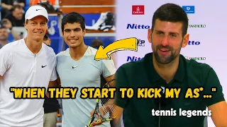 Novak Djokovic "I will RETIRE when They start to kick my AS*" - Turin 2023