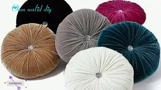 أسهل طريقة لعمل مخدة دائرية _ Make a circular pillow