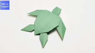 How to make a paper turtle - Origami Turtle Tutorial #paper craft