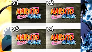 Naruto Shippuden - Opening 1 Comparison - Versions 1-4 (HD - 60 fps)