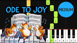 Beethoven - Ode To Joy Piano Tutorial (MEDIUM)