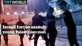 Israeli forces assault Palestinians at Damascus Gate